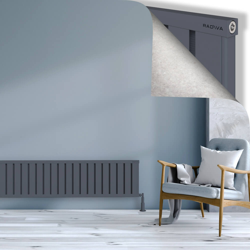 OBI Dekoratif Alüminyum Radyatör 400x1844 Antrasit