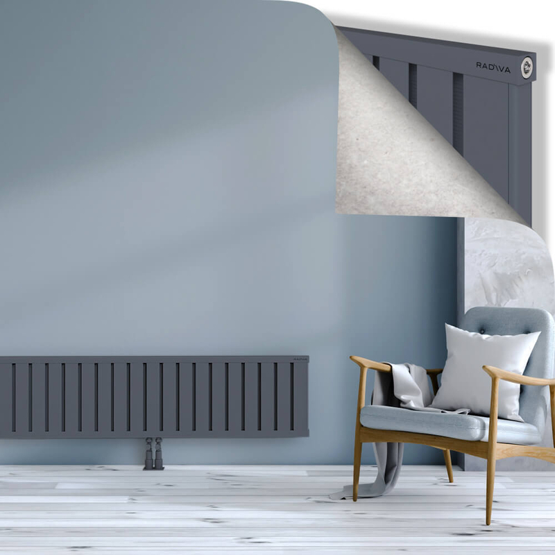 OBI Dekoratif Alüminyum Radyatör 400x1844 Antrasit