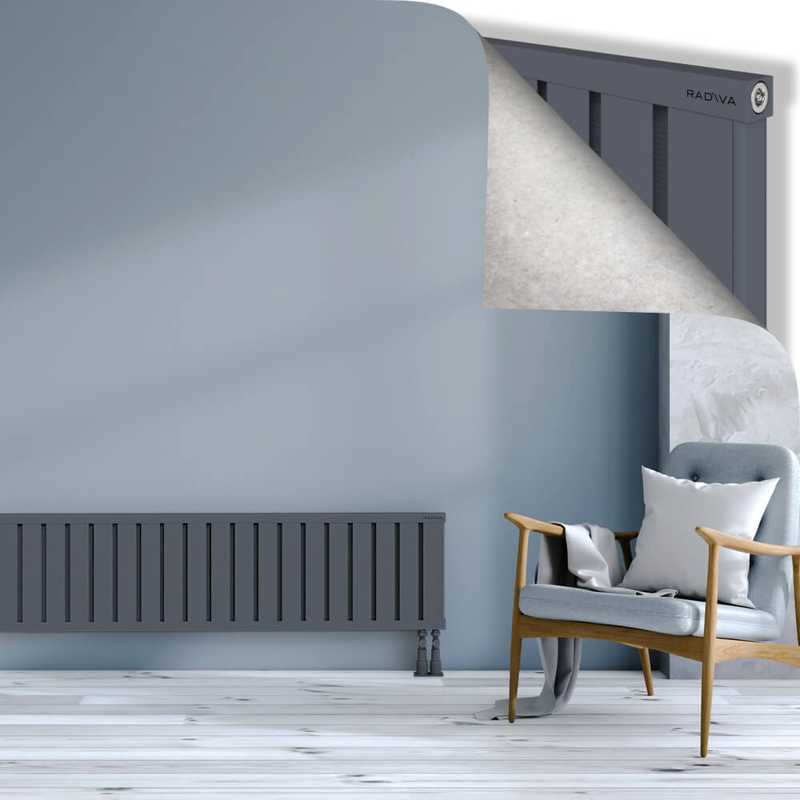 OBI Dekoratif Alüminyum Radyatör 400x1844 Antrasit