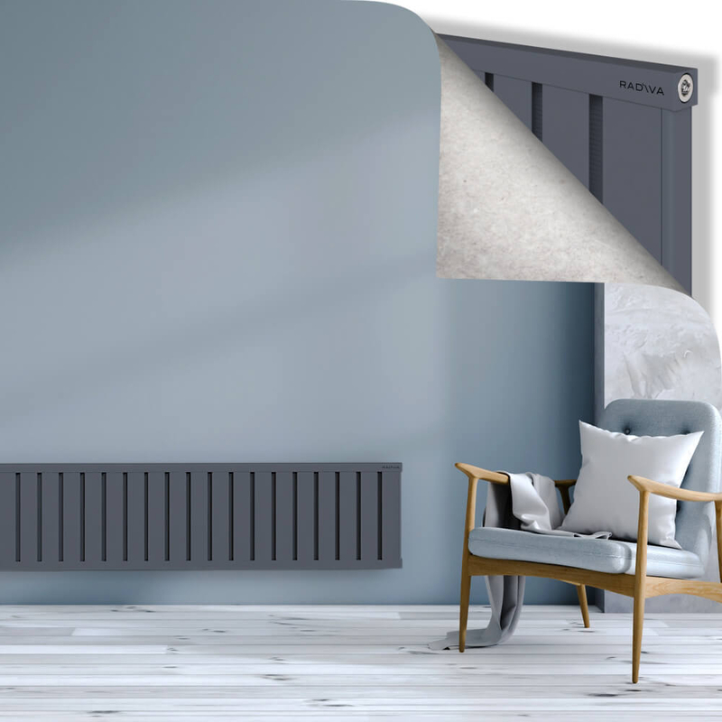 OBI Dekoratif Alüminyum Radyatör 400x1844 Antrasit