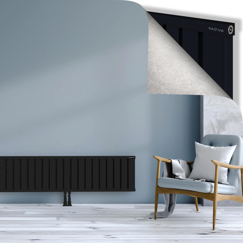 OBI Dekoratif Alüminyum Radyatör 400x1924 Siyah
