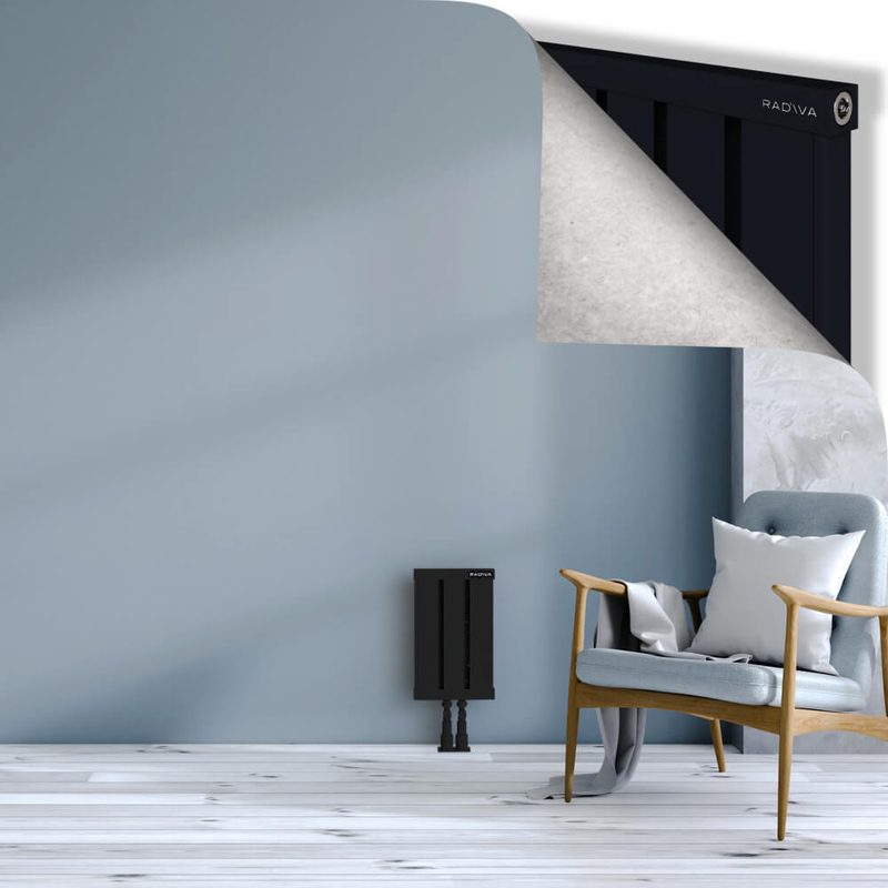 OBI Dekoratif Alüminyum Radyatör 400x244 Siyah