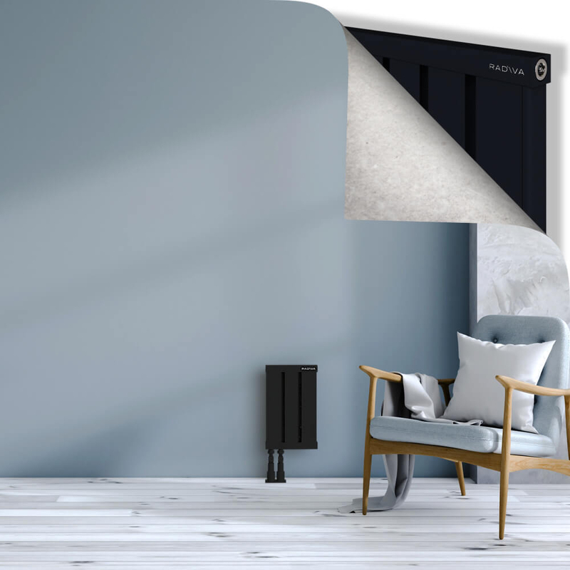 OBI Dekoratif Alüminyum Radyatör 400x244 Siyah