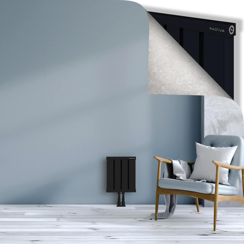 OBI Dekoratif Alüminyum Radyatör 400x324 Siyah