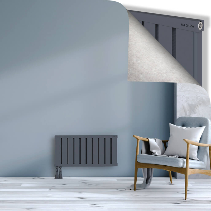 OBI Dekoratif Alüminyum Radyatör 400x804 Antrasit