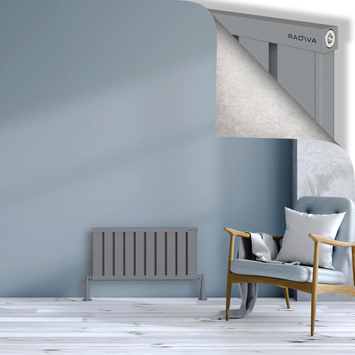 Radiva - Obi Dekoratif Alüminyum Radyatör 400x804 Gri