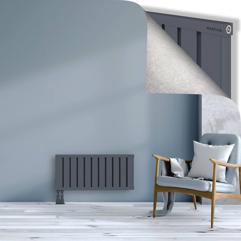 OBI Dekoratif Alüminyum Radyatör 400x884 Antrasit