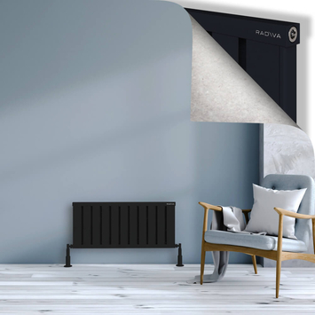 Radiva - Obi Dekoratif Alüminyum Radyatör 400x884 Siyah