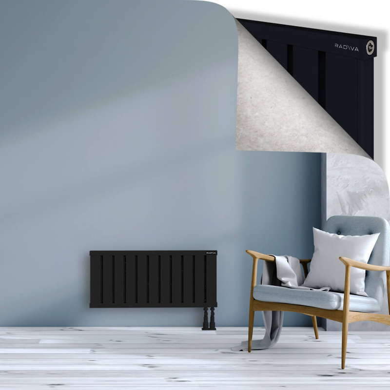 OBI Dekoratif Alüminyum Radyatör 400x884 Siyah