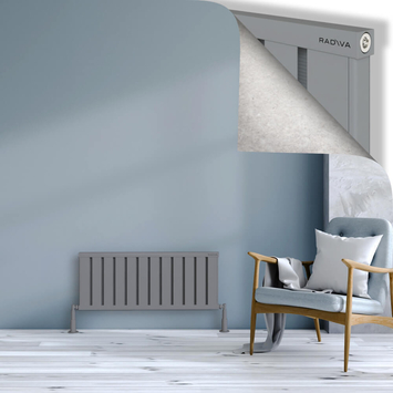 Radiva - Obi Dekoratif Alüminyum Radyatör 400x964 Gri