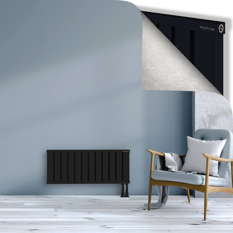 OBI Dekoratif Alüminyum Radyatör 400x964 Siyah