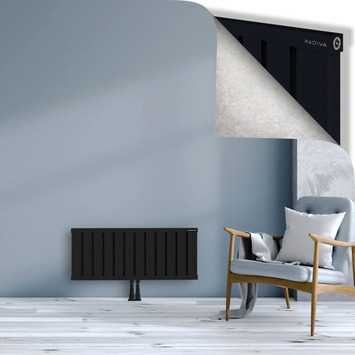 OBI Dekoratif Alüminyum Radyatör 400x964 Siyah - Thumbnail