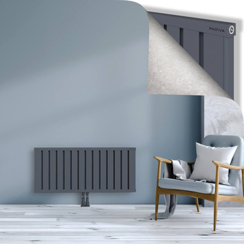 OBI Dekoratif Alüminyum Radyatör 500x1124 Antrasit - Thumbnail