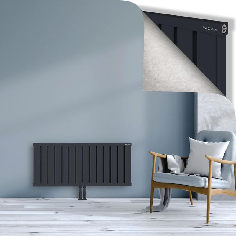 OBI Dekoratif Alüminyum Radyatör 500x1124 Koyu Antrasit