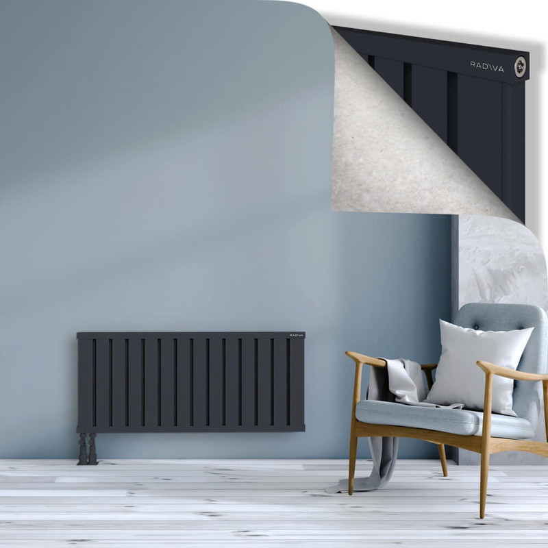 OBI Dekoratif Alüminyum Radyatör 500x1124 Koyu Antrasit