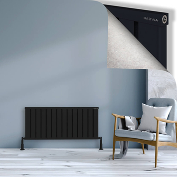 Radiva - Obi Dekoratif Alüminyum Radyatör 500x1124 Siyah