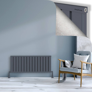 Radiva - Obi Dekoratif Alüminyum Radyatör 500x1204 Antrasit