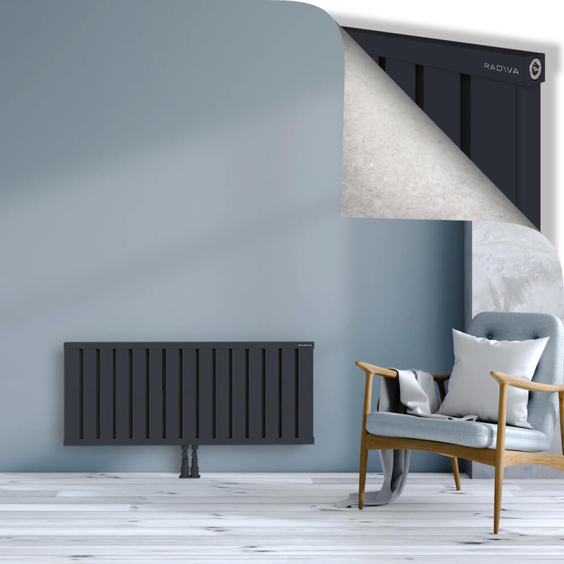 OBI Dekoratif Alüminyum Radyatör 500x1204 Koyu Antrasit