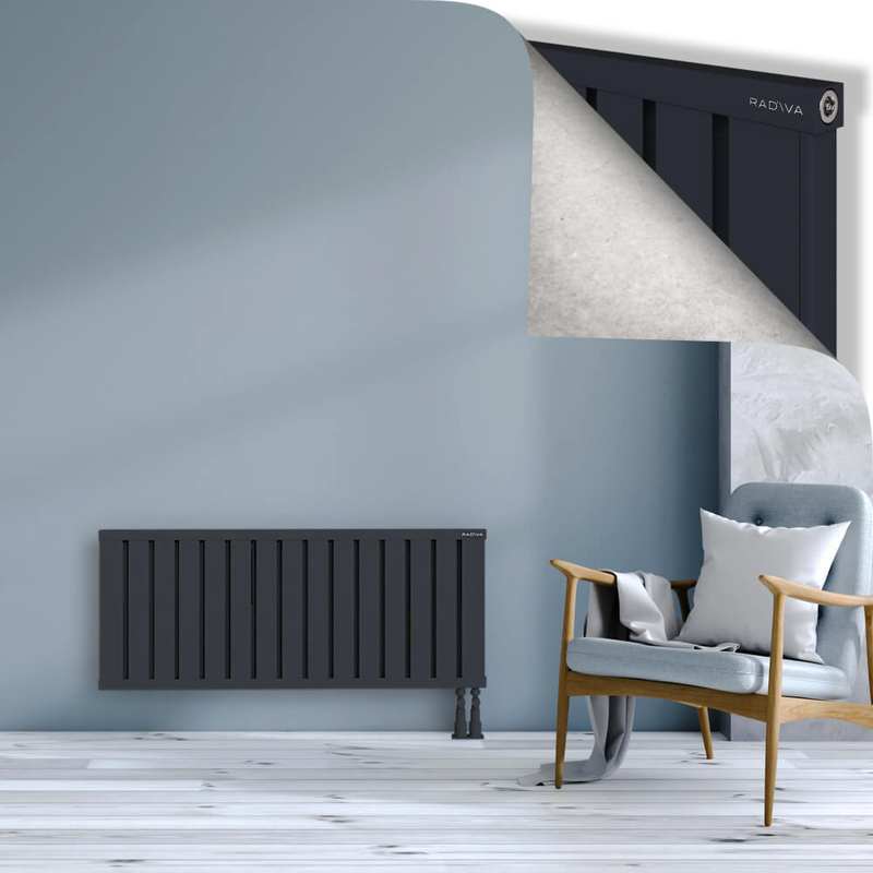 OBI Dekoratif Alüminyum Radyatör 500x1204 Koyu Antrasit