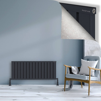 Radiva - Obi Dekoratif Alüminyum Radyatör 500x1204 Koyu Antrasit