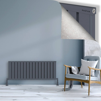 Radiva - Obi Dekoratif Alüminyum Radyatör 500x1284 Antrasit