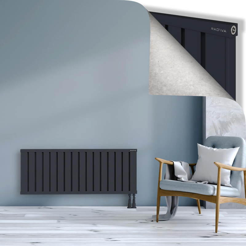 OBI Dekoratif Alüminyum Radyatör 500x1284 Koyu Antrasit