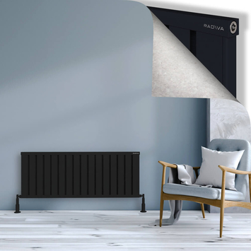 Radiva - Obi Dekoratif Alüminyum Radyatör 500x1284 Siyah