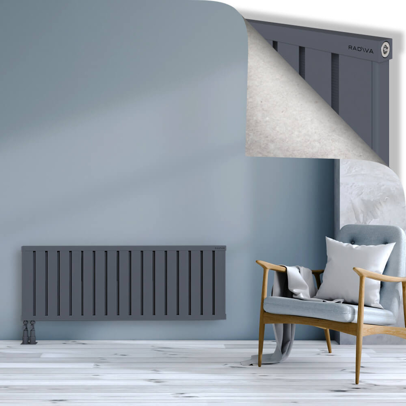 OBI Dekoratif Alüminyum Radyatör 500x1364 Antrasit