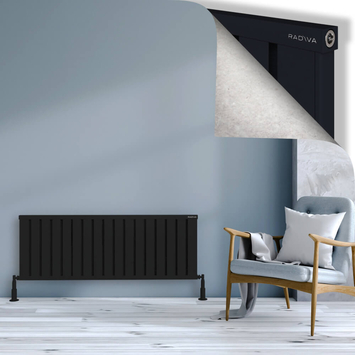 Radiva - Obi Dekoratif Alüminyum Radyatör 500x1364 Siyah