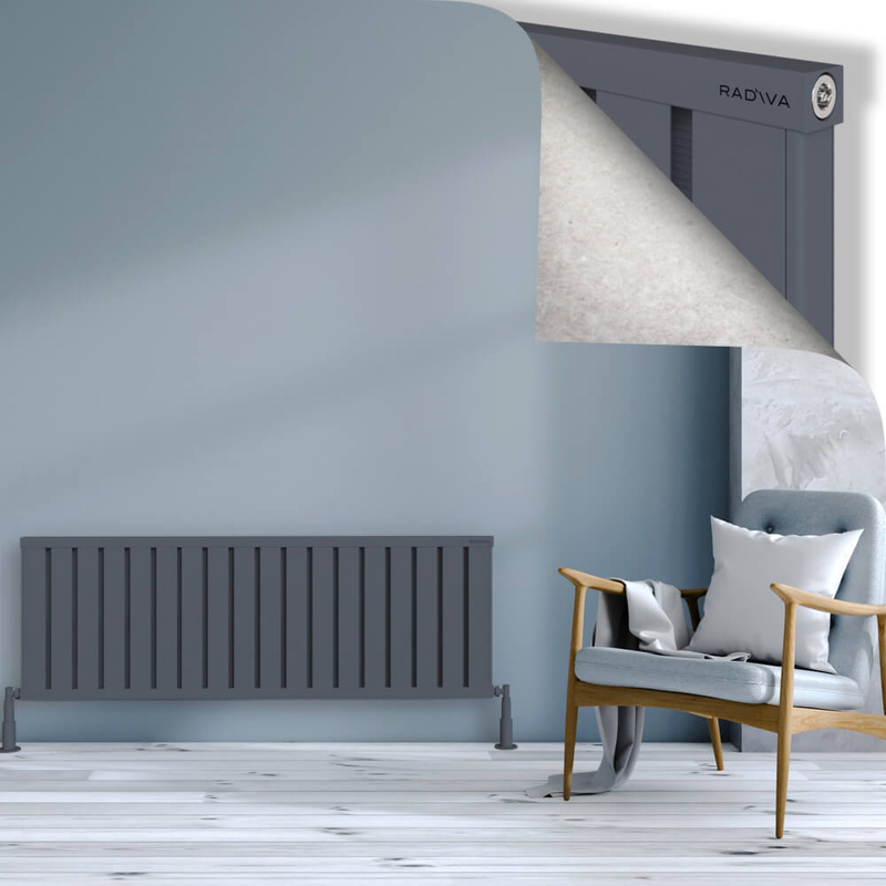 OBI Dekoratif Alüminyum Radyatör 500x1444 Antrasit