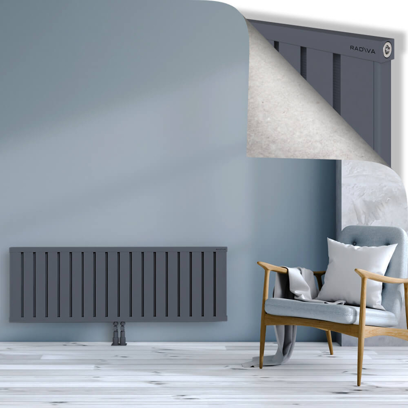 OBI Dekoratif Alüminyum Radyatör 500x1444 Antrasit