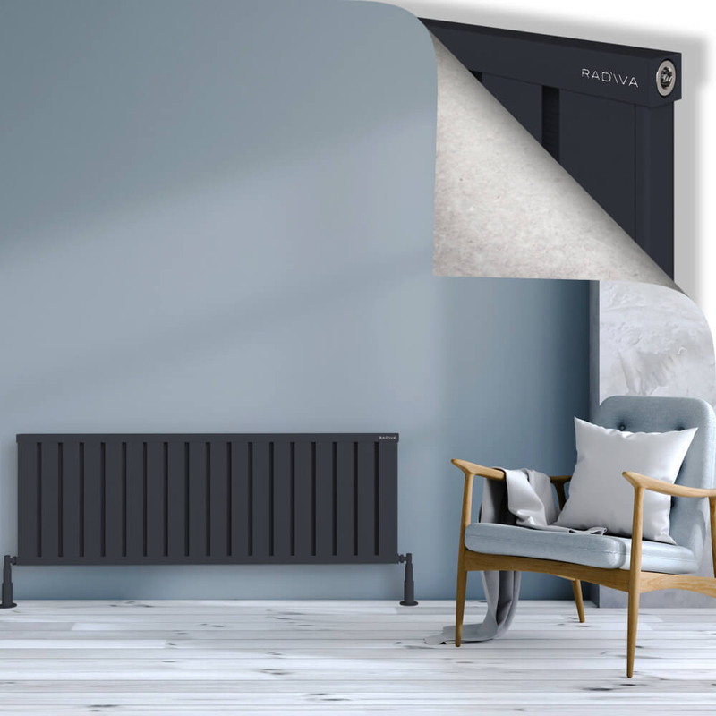 OBI Dekoratif Alüminyum Radyatör 500x1444 Koyu Antrasit