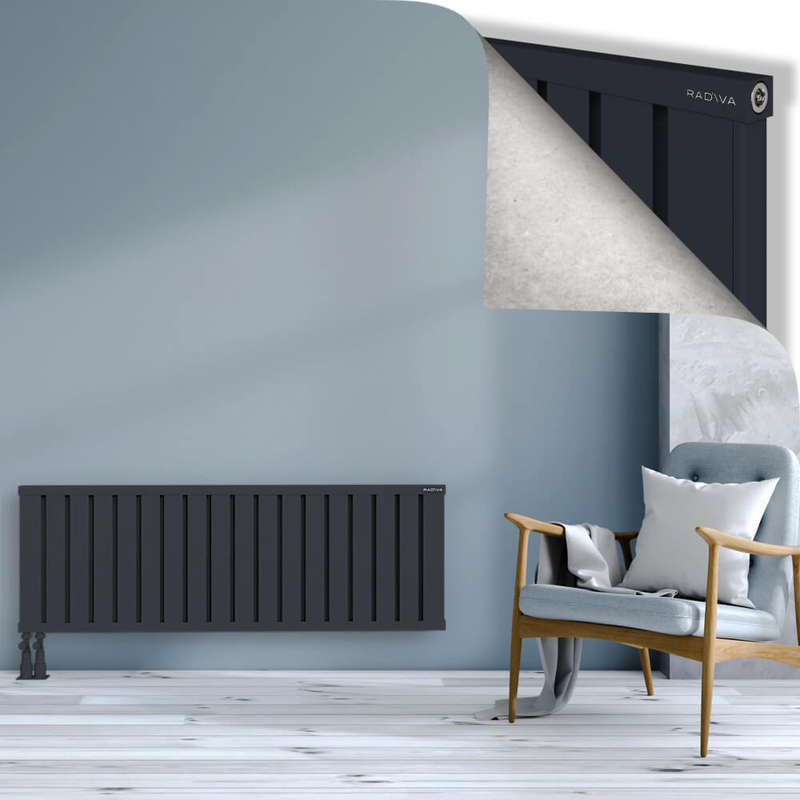 OBI Dekoratif Alüminyum Radyatör 500x1444 Koyu Antrasit