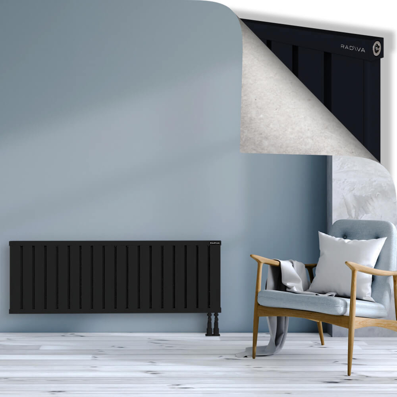 OBI Dekoratif Alüminyum Radyatör 500x1444 Siyah
