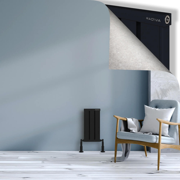 Radiva - Obi Dekoratif Alüminyum Radyatör 500x244 Siyah