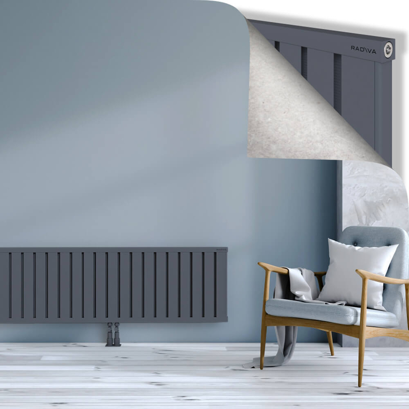 OBI Dekoratif Alüminyum Radyatör 500x2484 Antrasit
