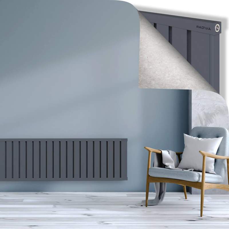 OBI Dekoratif Alüminyum Radyatör 500x2484 Antrasit