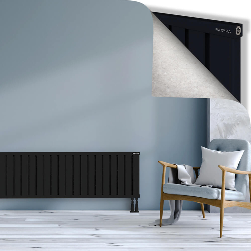 OBI Dekoratif Alüminyum Radyatör 500x2724 Siyah