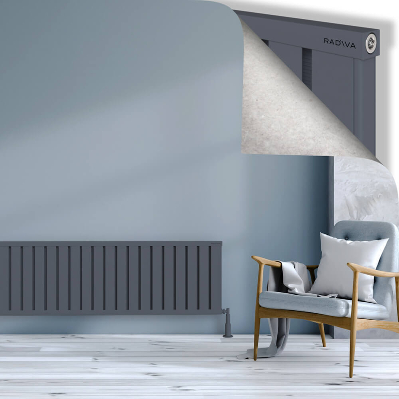 OBI Dekoratif Alüminyum Radyatör 500x2804 Antrasit