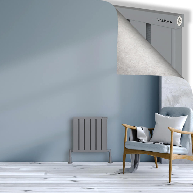 OBI Dekoratif Alüminyum Radyatör 500x484 Gri