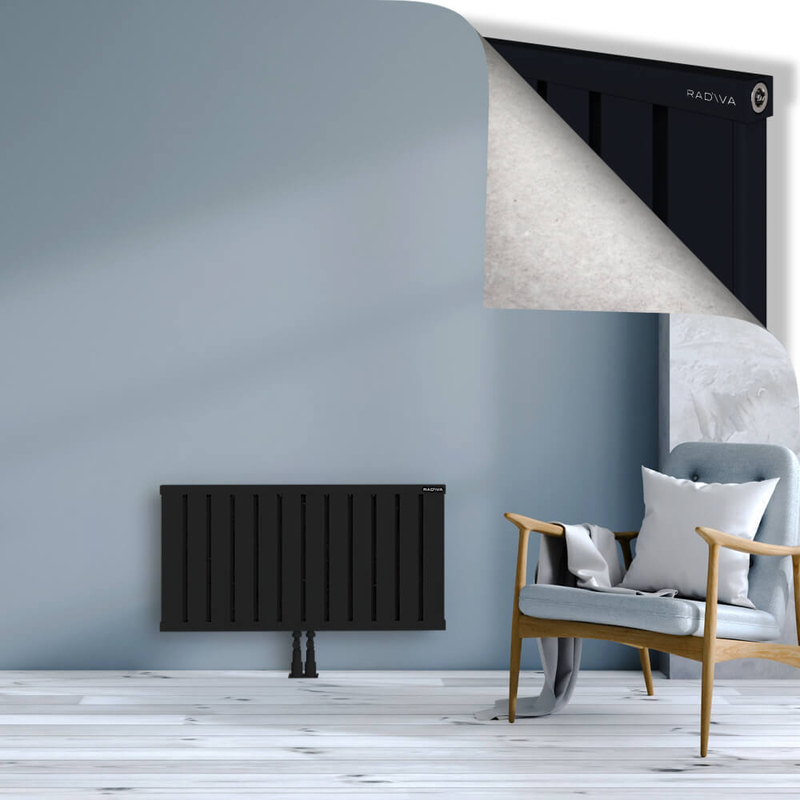 OBI Dekoratif Alüminyum Radyatör 500x964 Siyah