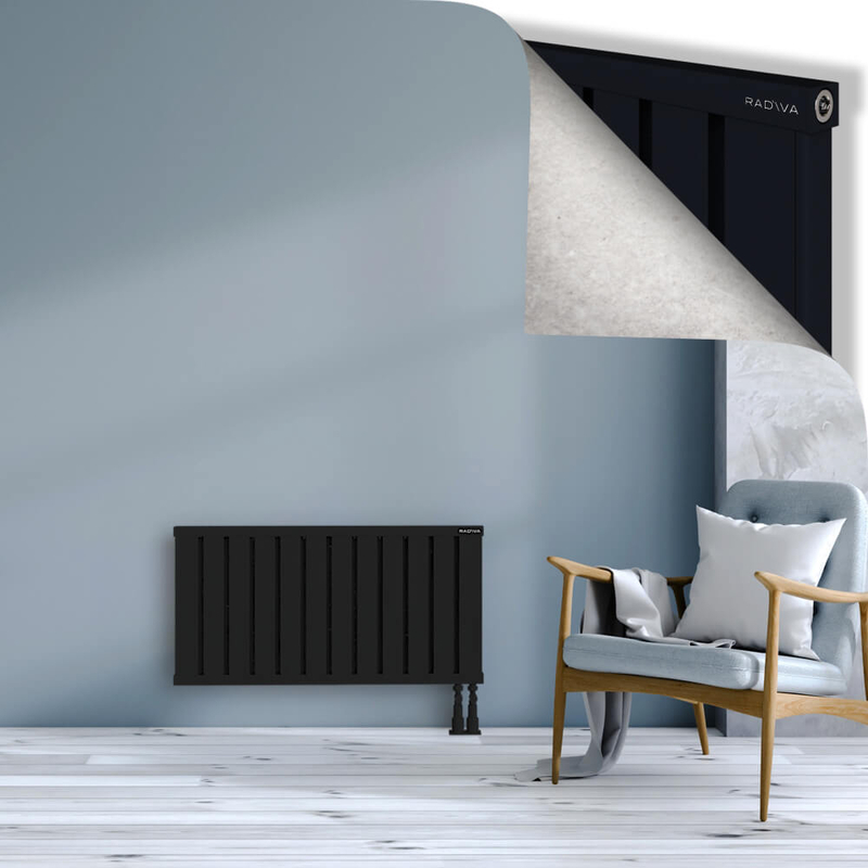 OBI Dekoratif Alüminyum Radyatör 500x964 Siyah