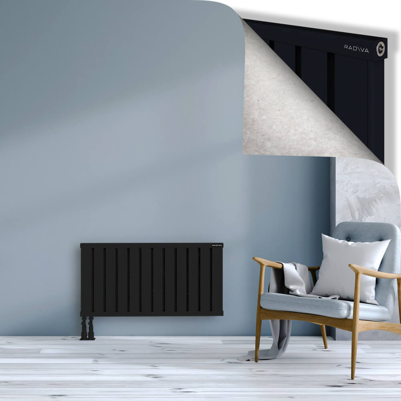 OBI Dekoratif Alüminyum Radyatör 500x964 Siyah
