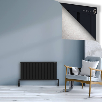 Radiva - Obi Dekoratif Alüminyum Radyatör 500x964 Siyah