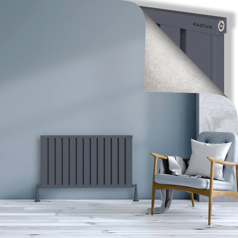 OBI Dekoratif Alüminyum Radyatör 600x1044 Antrasit