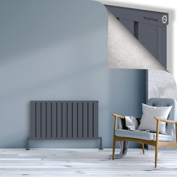 Radiva - Obi Dekoratif Alüminyum Radyatör 600x1044 Antrasit