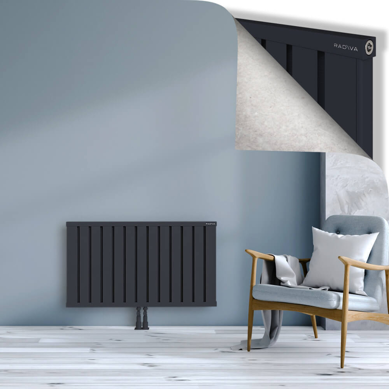 OBI Dekoratif Alüminyum Radyatör 600x1044 Koyu Antrasit
