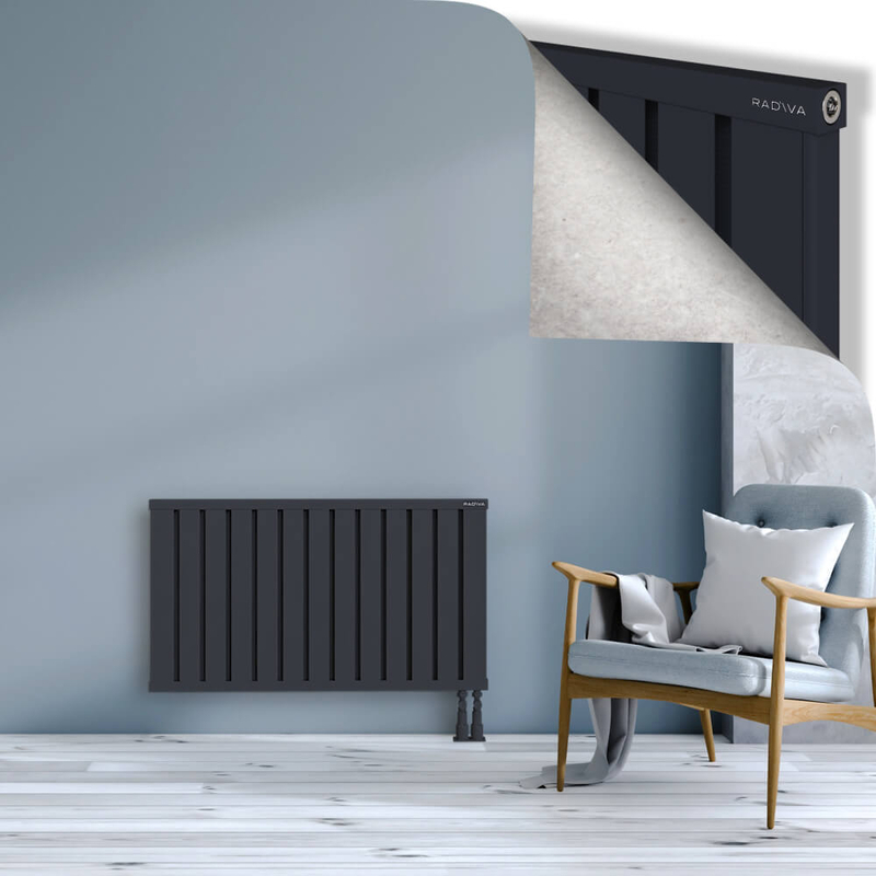OBI Dekoratif Alüminyum Radyatör 600x1044 Koyu Antrasit