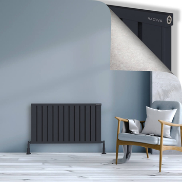 Radiva - Obi Dekoratif Alüminyum Radyatör 600x1044 Koyu Antrasit