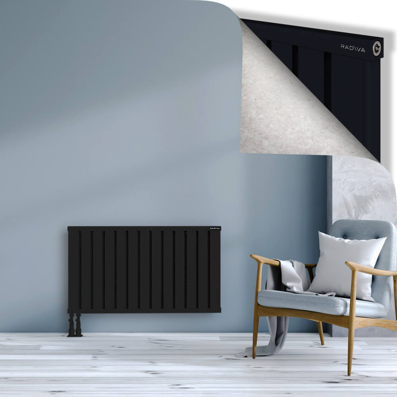 OBI Dekoratif Alüminyum Radyatör 600x1044 Siyah